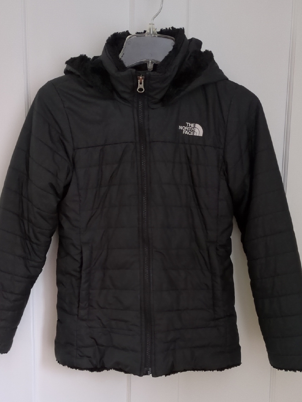 Girl's M (10/12) North Face Hooded Jacket